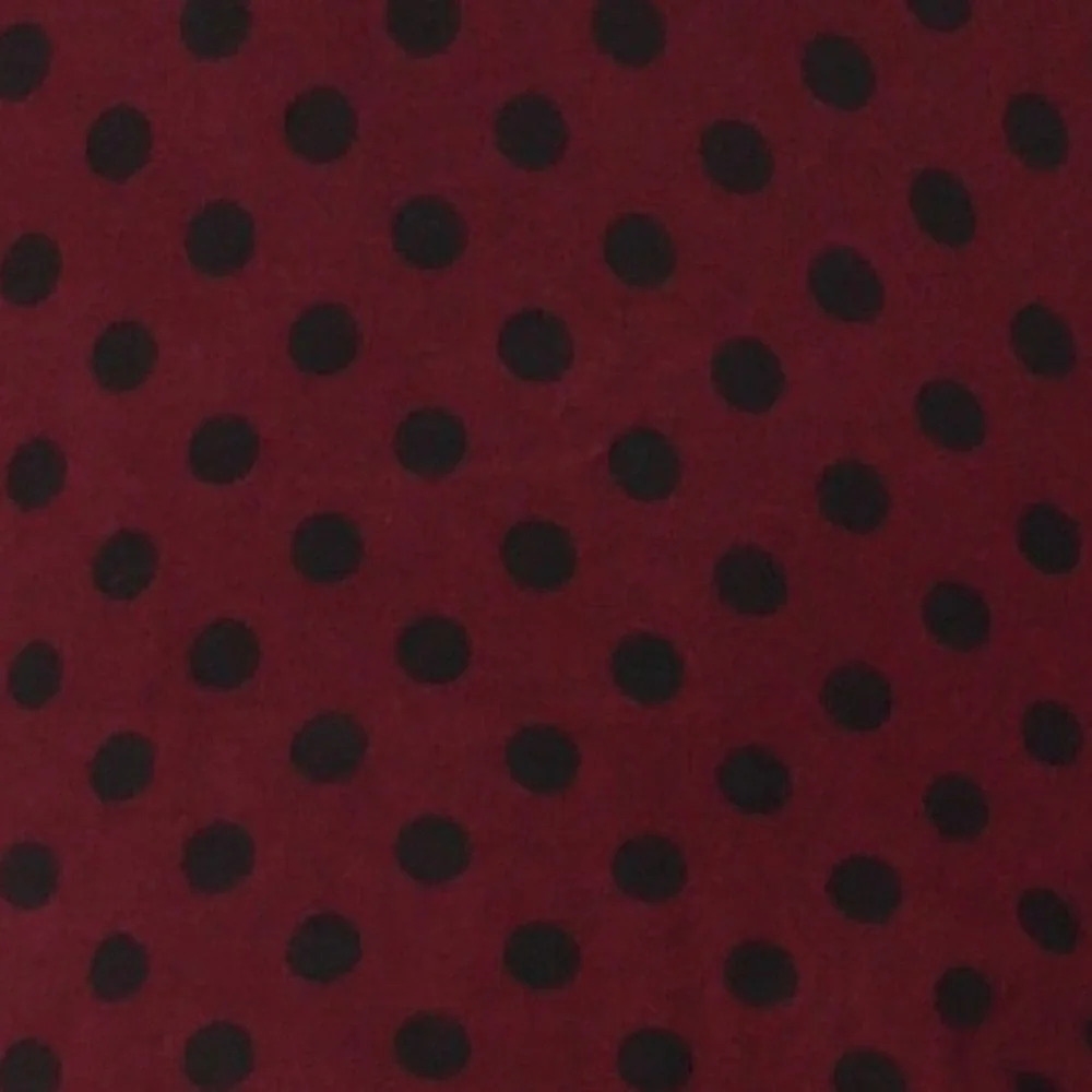 89th & Madison Polka Dot Cardigan, Burgundy/Black, Size XL, GUC - Picture 8 of 8